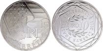 France 10 Euros - Bretagne - 2010 - Argent
