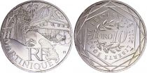 France 10 Euros - Martinique - 2011 - Silver