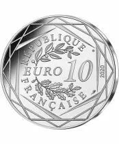 France 10 Euros - Silver - Le Schtroumpf coquet - 2020