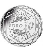 France 10 Euros - Silver - Le Schtroumpf musicien - 2020