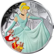 France 10 Euros Cendrillon 2025 BE - Argent colorisée Disney