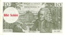 France 10 F Voltaire (green) - 1963
