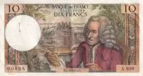 France 10 Francs  - Voltaire - 02-08-1973 - Serial A898 - P.147