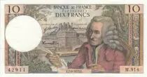 France 10 Francs  - Voltaire - 02-08-1973 - Serial M.914