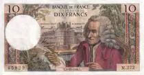 France 10 Francs  - Voltaire - 04-11-1966 - Serial M.272 - XF - P.147