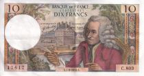 France 10 Francs  - Voltaire - 07-09-1972 - Serial C.803 - XF - P.147