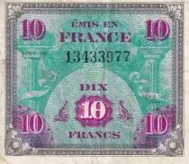 France 10 Francs - Allied Military Currency - 1944 - Without Serial - P.116