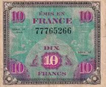 France 10 Francs - Allied Military Currency - 1944 - Without Serial - P.116