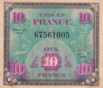 France 10 Francs - Allied Military Currency - 1944 - Without Serial