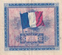 France 10 Francs - Allied Military Currency - Flag - 1944 - Serial X - VF to XF - P.116