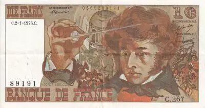 France 10 Francs - Berlioz - 02-01-1976 - Serial C.267 - XF - P.150