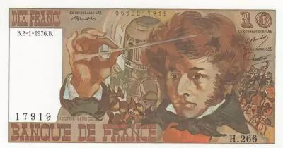 France 10 Francs - Berlioz - 02-01-1976 - S�rie H.266