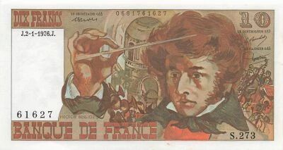 France 10 Francs - Berlioz - 02-01-1976 - S�rie S.273