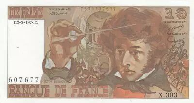 France 10 Francs - Berlioz - 02-03-1978 - Serial X.303 - P.150