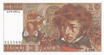 France 10 Francs - Berlioz - 02-06-1977 - Serial J.298 - P.150