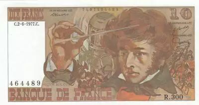 France 10 Francs - Berlioz - 02-06-1977 - Serial R.300