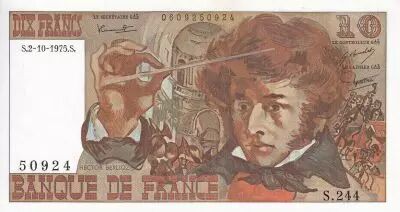 France 10 Francs - Berlioz - 02-10-1975 - Serial S.244 - P.150