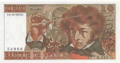 France 10 Francs - Berlioz - 02-10-1975 - S�rie K.241