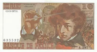 France 10 Francs - Berlioz - 03-03-1977 - Serial A.297