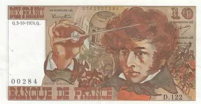 France 10 Francs - Berlioz - 03-10-1974 - S�rie D.122