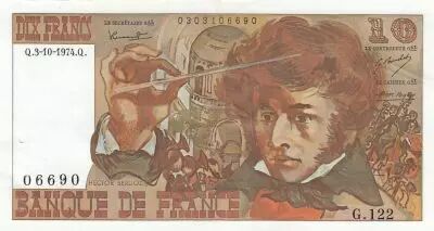 France 10 Francs - Berlioz - 03-10-1974 - S�rie G.122