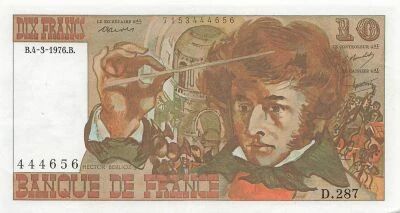 France 10 Francs - Berlioz - 04-03-1976 - S�rie D.287
