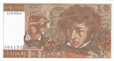 France 10 Francs - Berlioz - 05-08-1976 - S�rie D.292