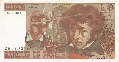 France 10 Francs - Berlioz - 05.01.1976 - S�rie V.284