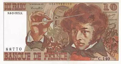 France 10 Francs - Berlioz - 06-02-1975 - Serial C.140 - P.45