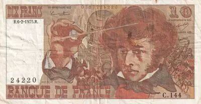 France 10 Francs - Berlioz - 06-02-1975 - Serial C.144