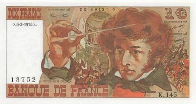 France 10 Francs - Berlioz - 06-02-1975 - S�rie K.145