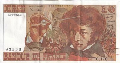France 10 Francs - Berlioz - 06-03-1975 - S�rie C.170