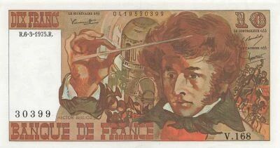 France 10 Francs - Berlioz - 06-03-1975 - S�rie V.168