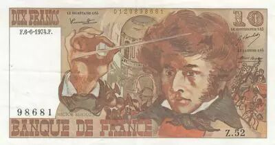 France 10 Francs - Berlioz - 06-06-1974 - Serial Z.52