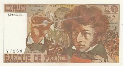 France 10 Francs - Berlioz - 06-06-1974 - S�rie B.64