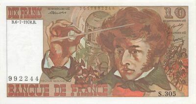 France 10 Francs - Berlioz - 06-07-1978 - S�rie S.305