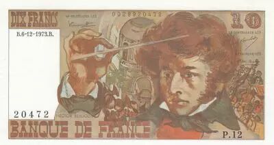 France 10 Francs - Berlioz - 06-12-1973 - Serial P.12 - P.150