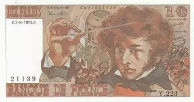 France 10 Francs - Berlioz - 07-08-1975 - S�rie Y.223