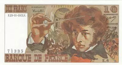 France 10 Francs - Berlioz - 23-11-1972 - S�rie E.6 - F.63.01