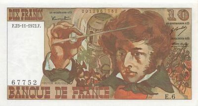 France 10 Francs - Berlioz - 23-11-1972 - S�rie E.6