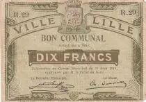 France 10 francs - City of Lille - 31-08-1914 - Série R 29