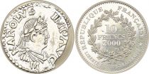 France 10 Francs - Denier de Charlemagne - 2000 - Argent BE
