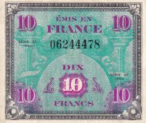 France 10 Francs - Drapeau - 1944 - Sans Série  - SUP  - VF.18.01