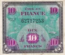 France 10 Francs - Drapeau - 1944 - Sans Série - VF.18.01