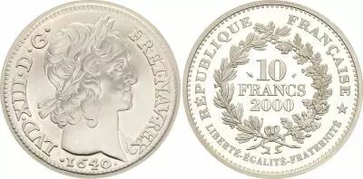 France 10 Francs - Louis d\'Or de Louis XIII - 2000 - Silver Proof