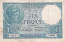 France 10 Francs - Minerva - 05-06-1916 - Serial F.1045 - P.73