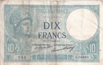France 10 Francs - Minerva - 07-07-1932 - Serial F.66861 - P.73
