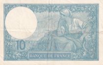 France 10 Francs - Minerva - 13-08-1918 - Serial Q.6374 - P.73