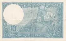 France 10 Francs - Minerva - 13-08-1918 - Serial Q.6374 - P.73