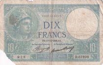 France 10 Francs - Minerva - 17-12-1936 - Serial D.67898 - P.73